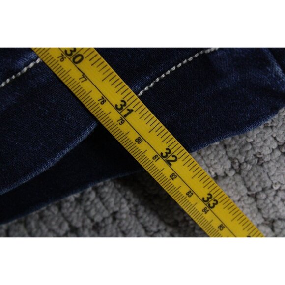 INC Denim Jeans Women Size 4 Blue Denim Medium Washed Stretch Boot Leg Curvy Fit - Picture 8 of 8